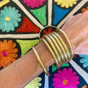 BudhaGirl Inspired Bracelets—set of 7 gold
